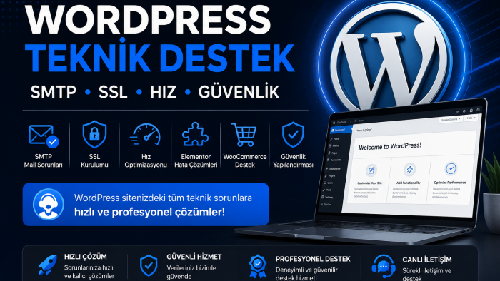 WordPress teknik destek ve hata çözümleri sunarım