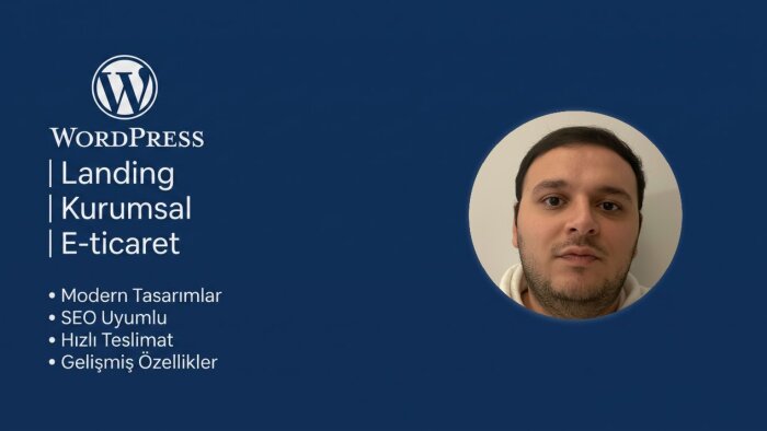 seo uyumlu, modern wordpress web sitenizi yapabilirim