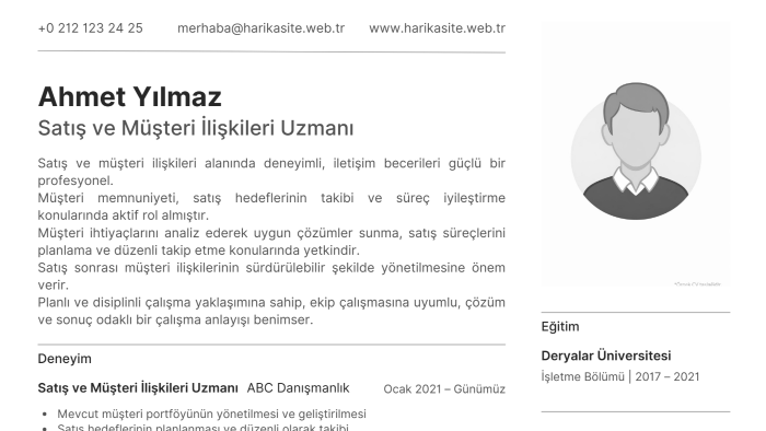 CV’nizi profesyonelce düzenler, ATS uyumlu hale getiririm