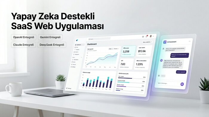 yapay zeka destekli SaaS web uygulaması geliştiririm