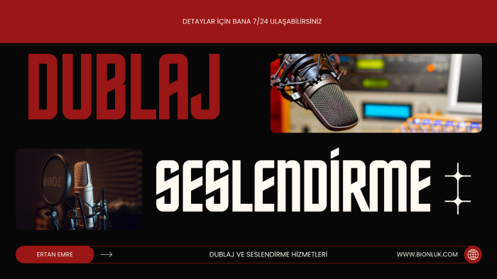 sizin için seslendirme yapabilirim
