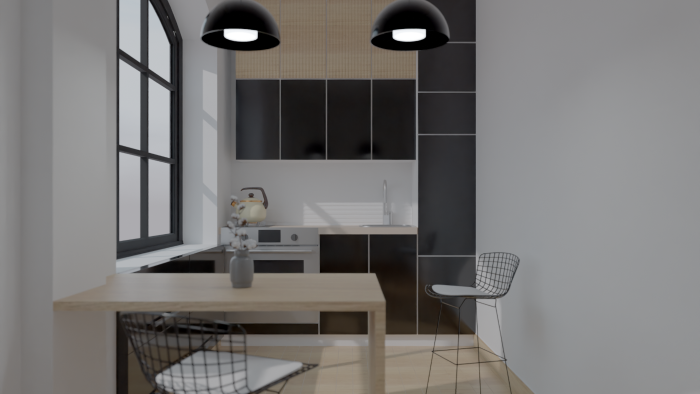 blender ile iç mekanların 3boyutlu modellemelerini yaparım