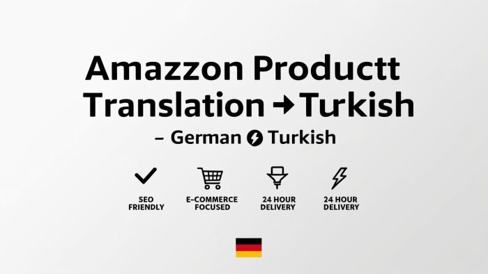  Almanca amazon e ticaret SEO içeriklerini çeviririm