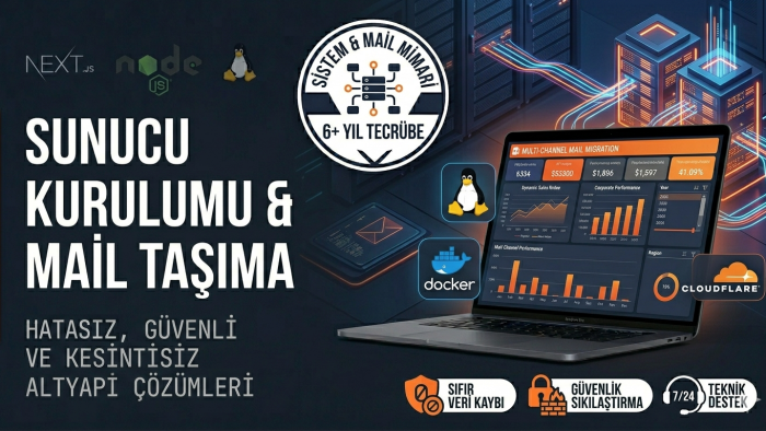 profesyonel sunucu kurulumu ve sorunsuz mail taşıma yaparım