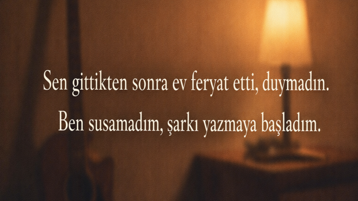 sessiz hikayeleri istediğiniz şarkıya dönüştürürüm