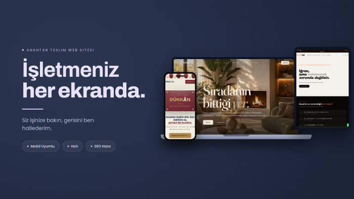 işletmeniz için anahtar teslim websitesi kurarım