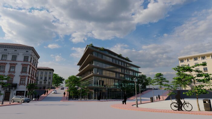 3D mimari modelleri çevre yapılarıyla beraber yapıyorum