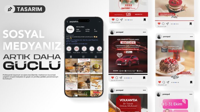 etkili sosyal medya ve reklam görselleri hazırlarım