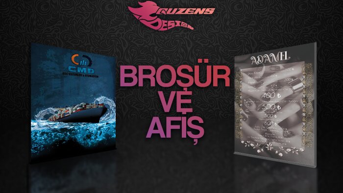 dikkatleri firmanıza çekecek broşür ve afişler yapabilirim