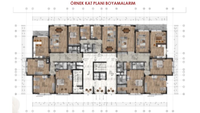 mimari kat planı boyayabilirim