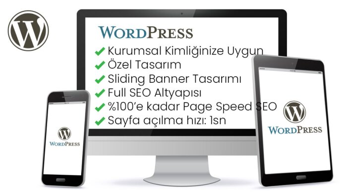 size özel, kurumsal, full seo Wordpress siteleri tasarlarım