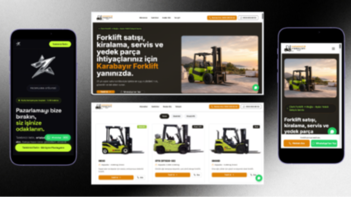 markanıza özel modern web sitesi tasarlarım
