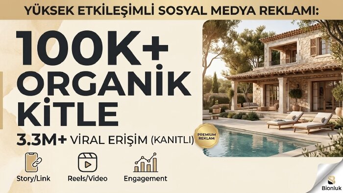 100K aktif ev & dekorasyon sayfamda markanızı tanıtıyorum