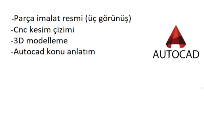 autocad çizimleri yapabilirim