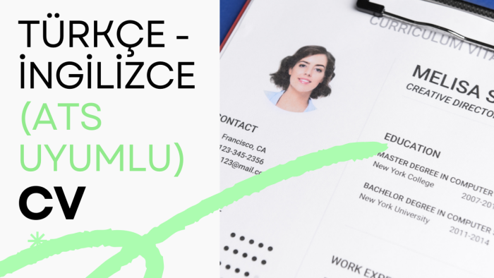 ats uyumlu ingilizce cv,  ön yazı, linkedin profil yazarım