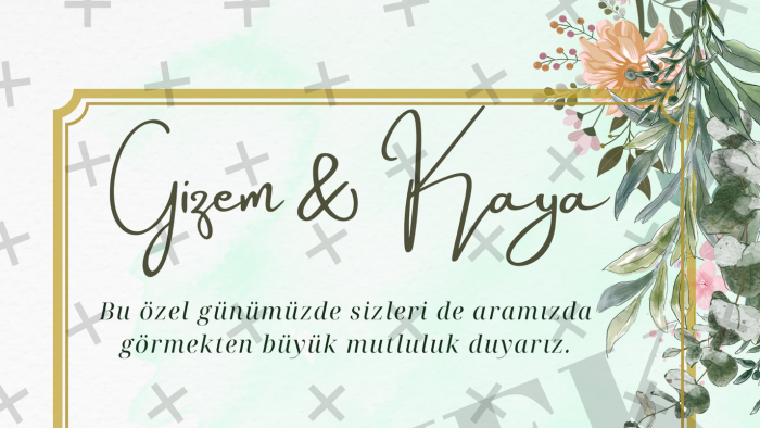 özgün içerikli davetiyeler tasarlıyorum