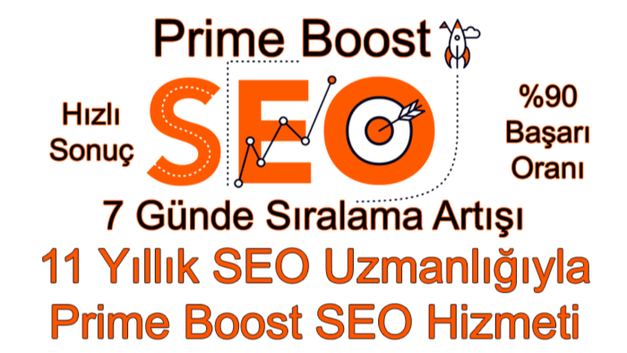 Prime boost seo ile backlinkle 7 günde sıralama yükseltirim