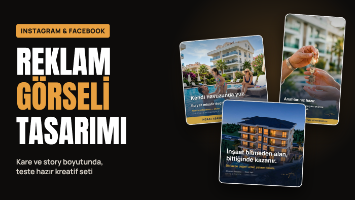 Instagram ve Facebook için reklam görseli tasarlarım