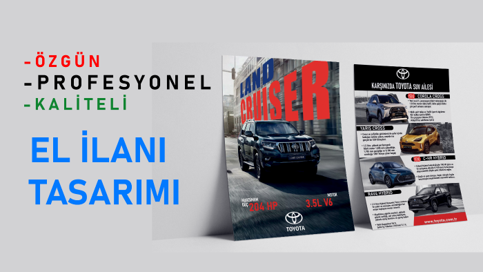 profesyonelce el ilanı (flayer) tasarlarım