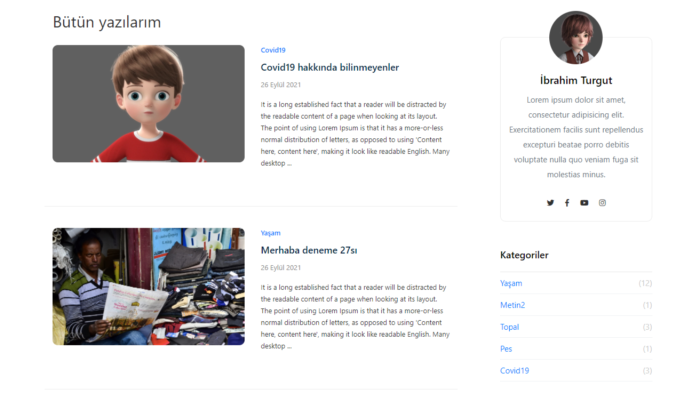 istek doğrultusunda ileri seviye web sitesi yazıyorum