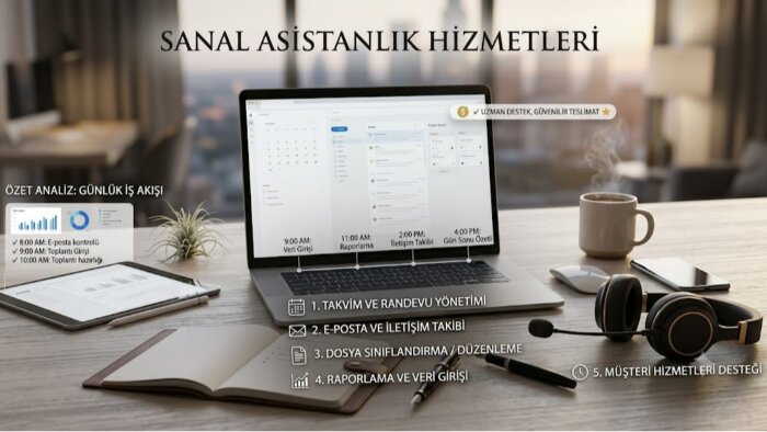 iş süreçleriniz için profesyonel asistanlık sunarım