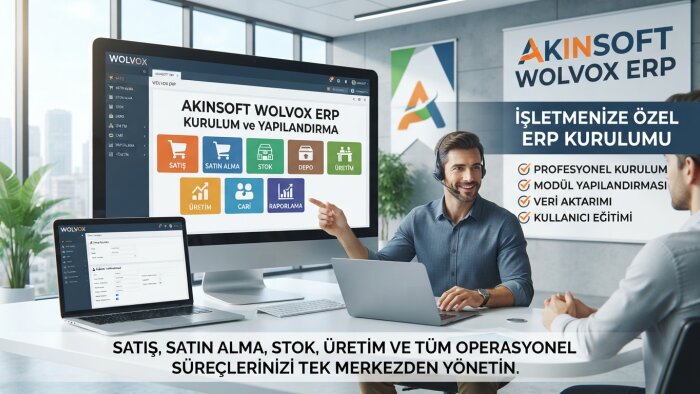 WOLVOX ERP üretim sisteminizi kurabilirim