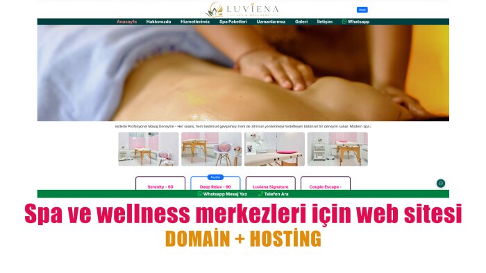 spa ve wellness merkezleri için web sitesi hazırlarım