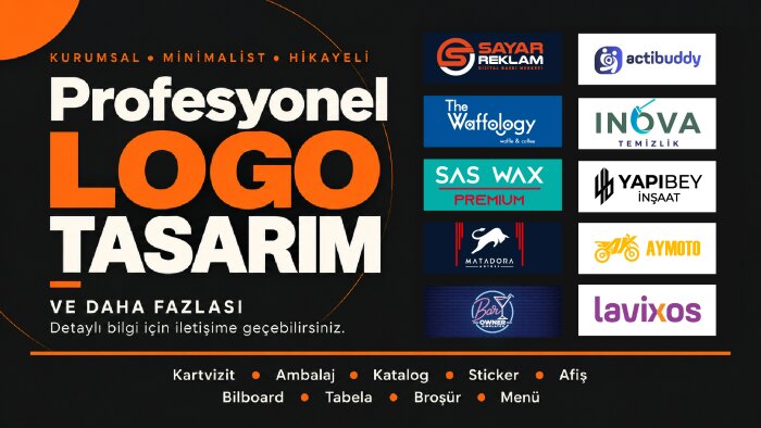 sizin için profesyonel harika bir logo yaparım