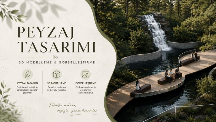 peyzaj projelerinin görselleştirmesini yapabilirim