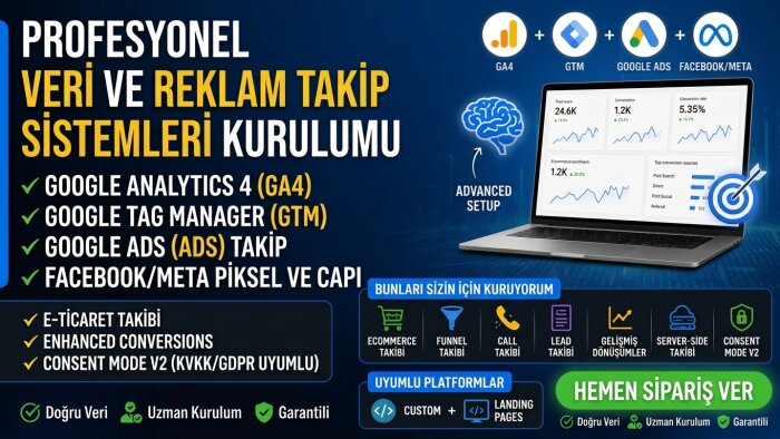 Google Analytics kurulumunuzu yaparım