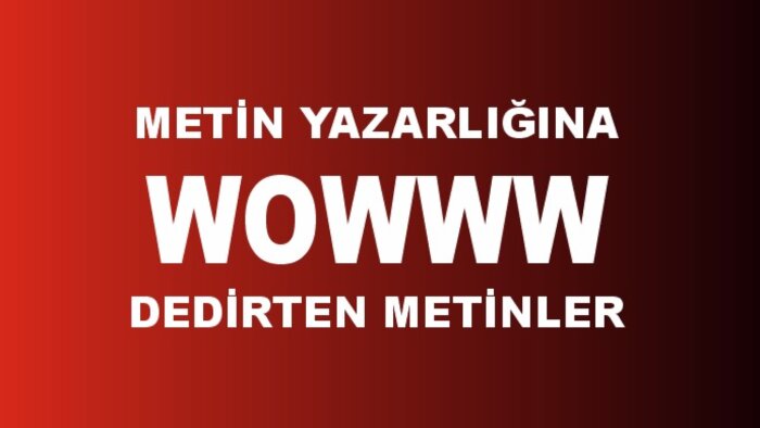 profesyonel, özgün metinler yazarım