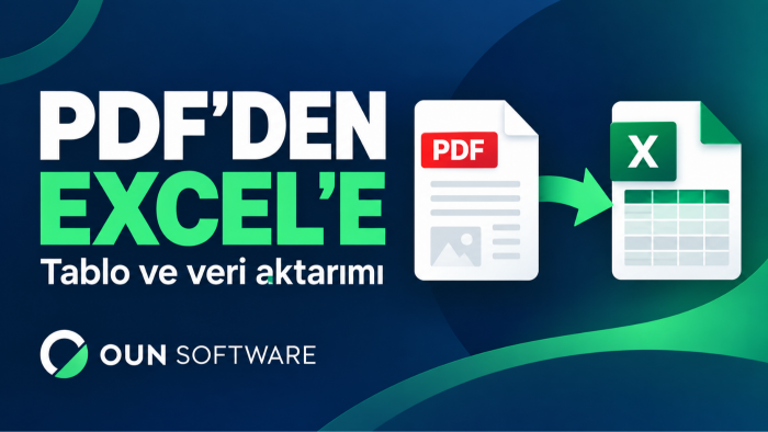 PDF ve görsellerdeki tabloları Excel dosyasına aktaracağım
