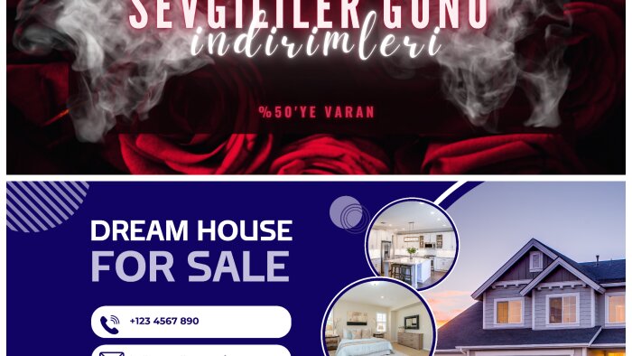 sizin için reklam ve banner tasarımları yapabilirim