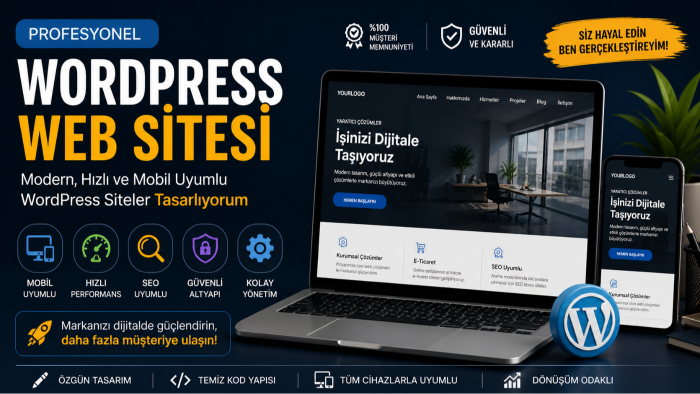 wordPress ile güçlü ve hızlı web siteleri kurarım