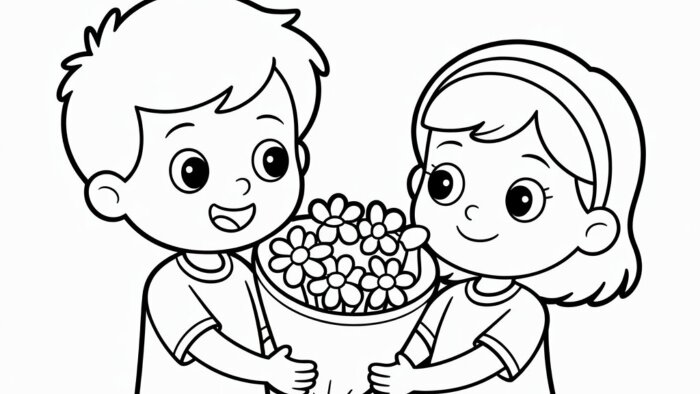 çocuklar için boyama görselleri yapıyorum