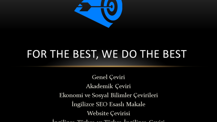 İngilizce Türkçe dilleri arasında çeviri hizmeti sunuyorum