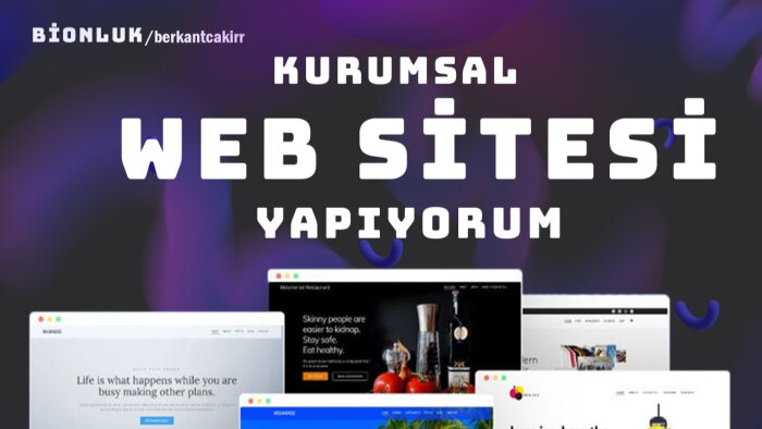 kurumsal web sitesi yapıyorum