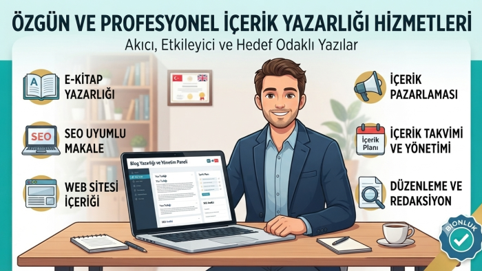  metin yazıyorum