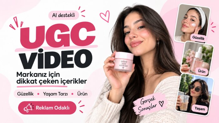markanız için profesyonel UGC ve AI UGC videoları hazırlarım