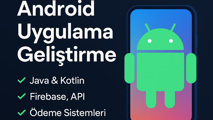 Android projelerinizi anahtar teslim yapabilirim