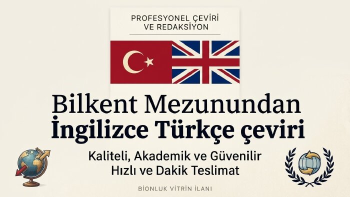 İngilizce Türkçe çeviri yaparım