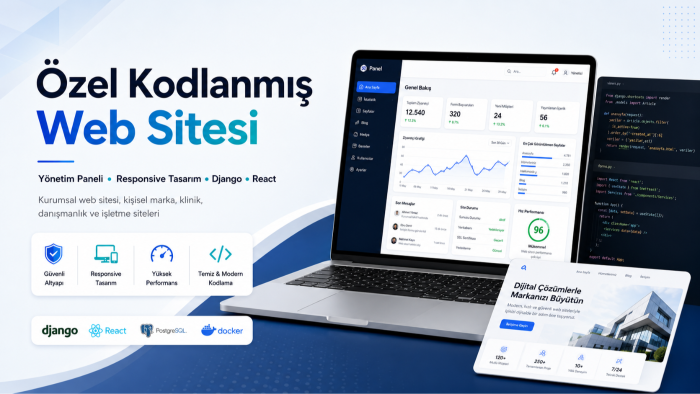 size özel kodlanmış, modern, uyumlu web sitesi geliştiririm