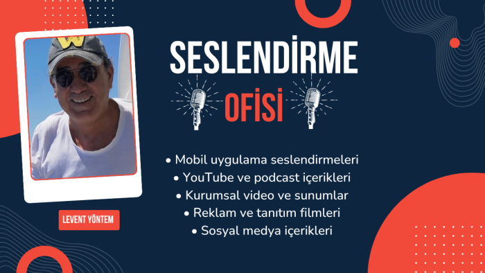 projelerinizi profesyonel olarak seslendiriyorum