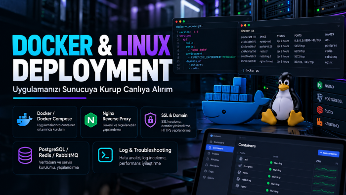 Docker ve Linux ile uygulamanızı canlıya alırım