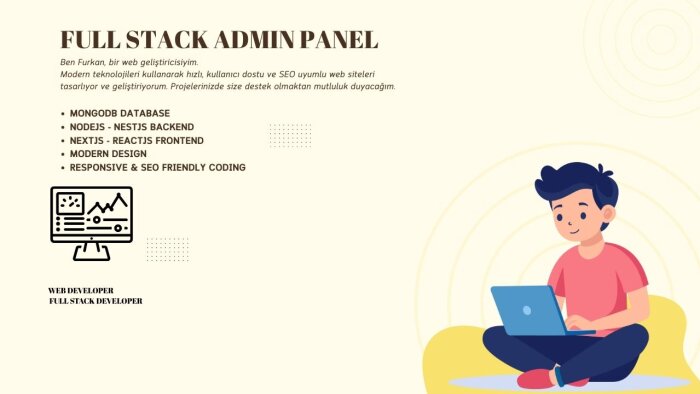 sizin için modern mern stack admin paneli yapabilirim