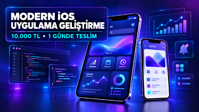 iOS için modern ve performanslı mobil uygulama geliştiririm