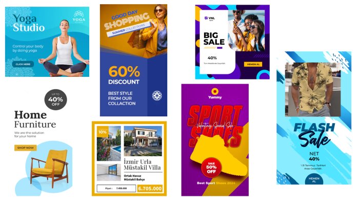 profesyonel statik veya hareketli banner hazırlayabilirim