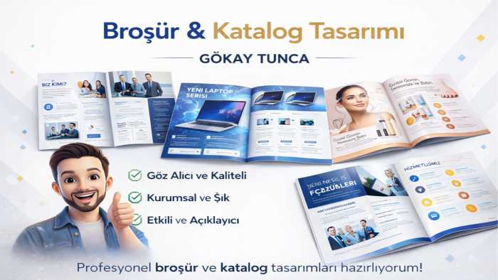 markanız için kurumsal ve etkili katalog tasarlıyorum