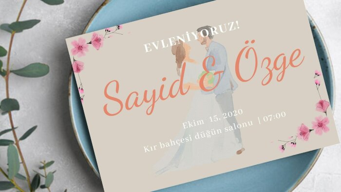 bütün özel günleriniz için davetiyeler tasarlayabilirim