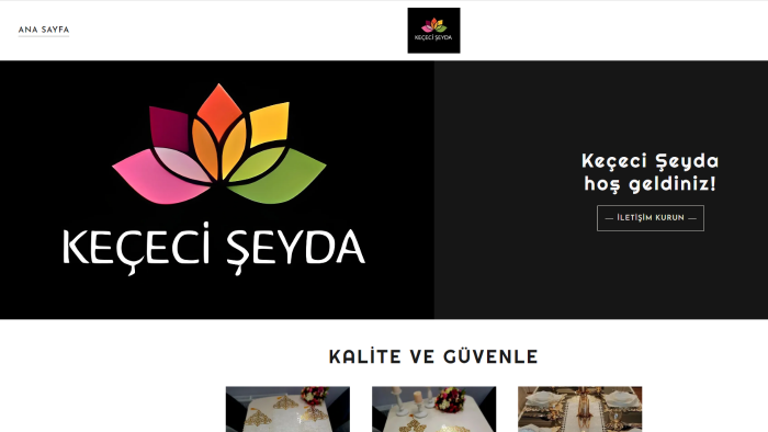 web sitesi tasarlıyorum